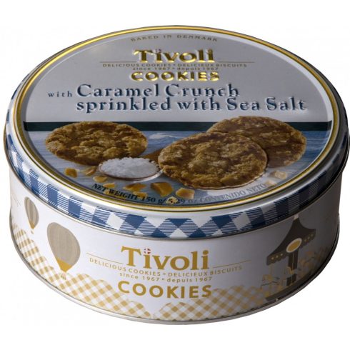  Tivoli Tengeri-sós kekszek Karamell darabokkal Fémdobozban 150g