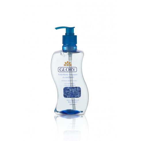 Glory folyékony szappan és tusfürdő Kékvirág illattal 500 ml