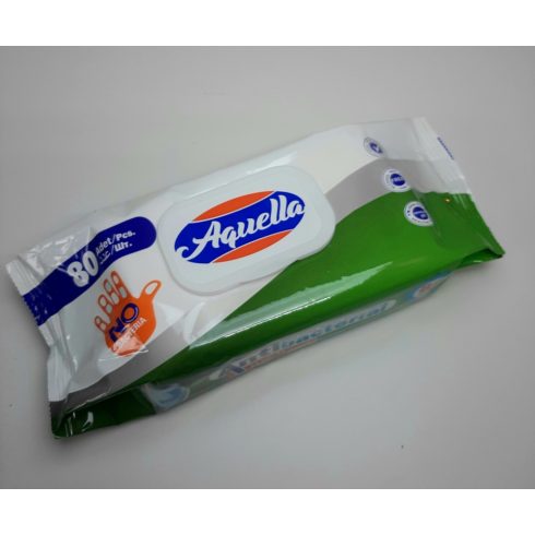 Aquella antibakteriális nedves törlőkendő - 1 csomag (80 db)