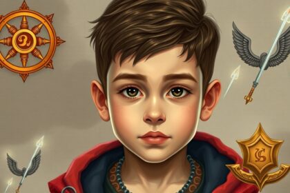 Fiú portré, Konor névvel kapcsolatos szimbólumokkal