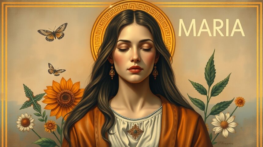 Mária név: jelentése, eredete és népszerűsége 1 Mária nevének szimbolikája és jelentése virágokkal és pillangókkal