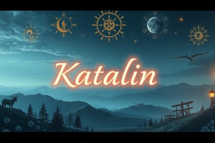 Katalin név és jelentése, háttérben csodás tájjal.