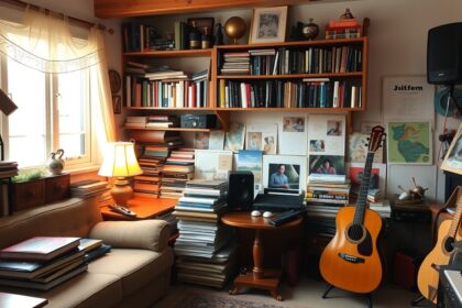 Különféle érdeklődési körök és kreativitást támogató otthoni környezet