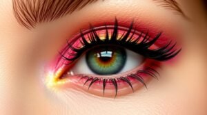 Hosszú tartós szemsmink élénk színekkel és álomszép szempillákkal.