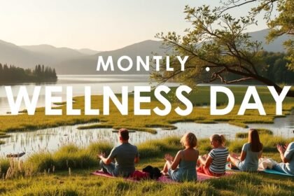 Emberek pihennek a természetben a wellness nap keretében.