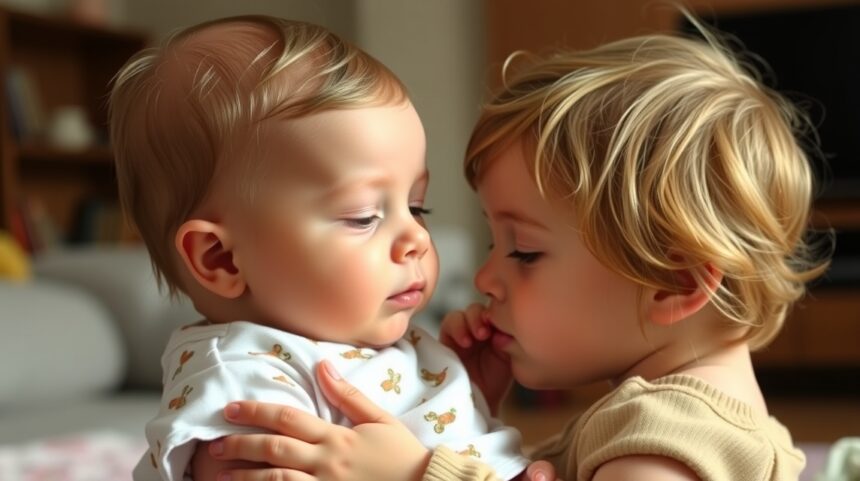 Erősítsd a köteléket: Babák és nagytestvérek kapcsolata 1 Egy nagytestvér és egy baba között alakuló szerető kapcsolat