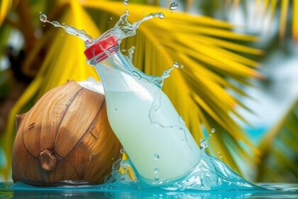 Kókuszvíz frissítő hatása sportolás után, természetes hidratáló.