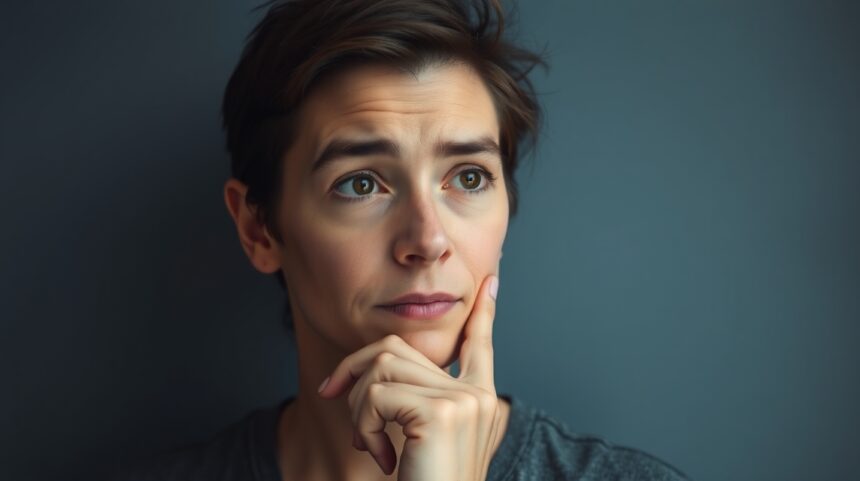 Kapcsolati távolságtartást érzékelő ember arcának közeli képe