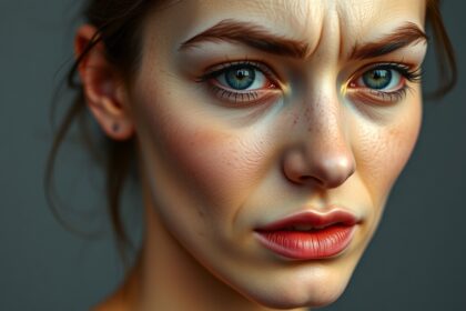 Problémás bőrű nő közelről, smink tippek és bőrápolás inspirációk