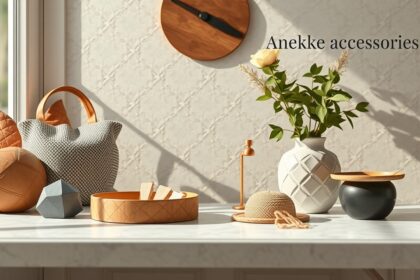 Anekke stílusos kiegészítők egy világos, modern enteriőrben.