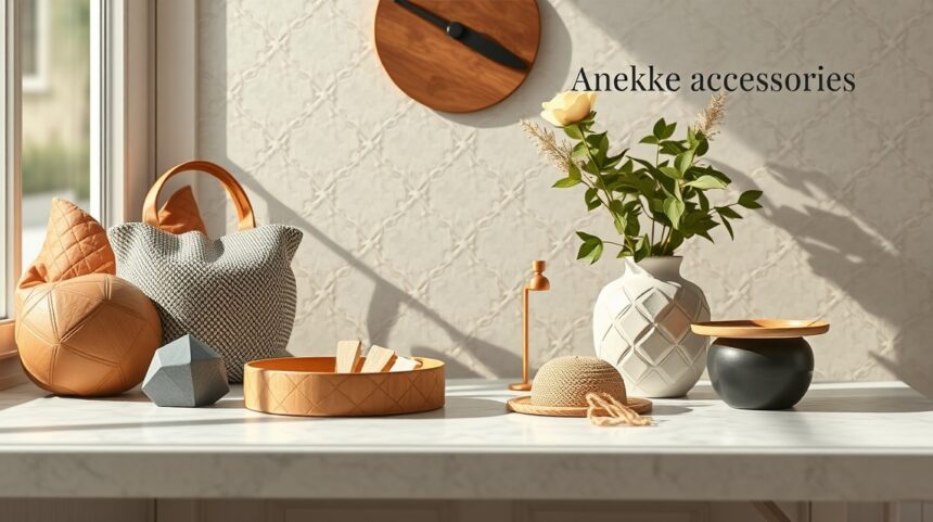 Anekke stílusos kiegészítők egy világos, modern enteriőrben.