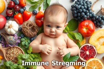 Csecsemő egészséges ételek között a baba immunrendszerének erősítése érdekében