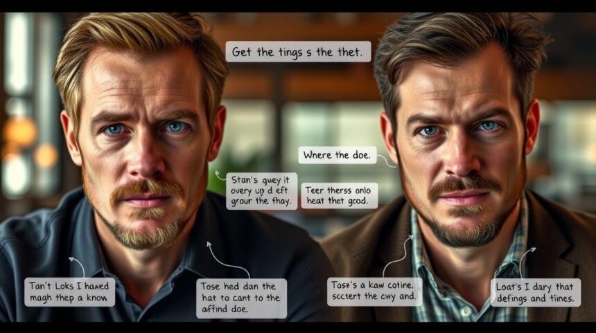 Két férfi arca, amelyek segítséget nyújtanak a döntésben a kapcsolatokban.