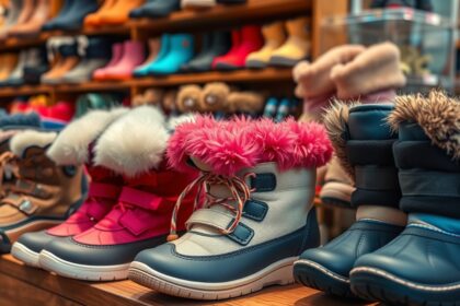 Divatos téli cipők fiúk és lányok számára különböző színekben