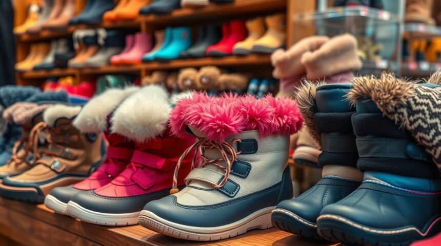 Divatos téli cipők fiúk és lányok számára különböző színekben