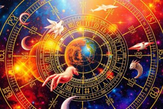 Asztrológiai ábra és horoszkóp elemzés