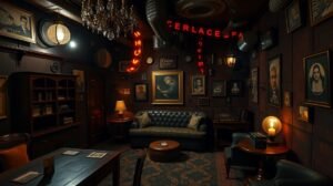 Egy szabadulószoba belső terének részlete.