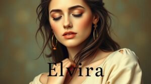 womensway 133 Elvira név jelentése és népszerűsége női portréval