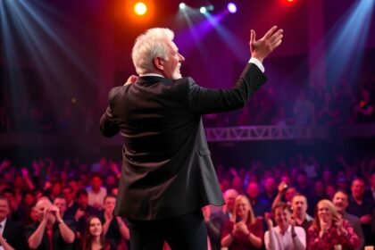 Tom Jones élő előadás, szenvedélyes pillanatok a színpadon