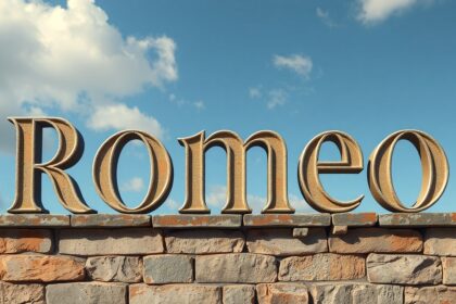 Rómeó név és jelentése, római származású, romantikus hangzású.