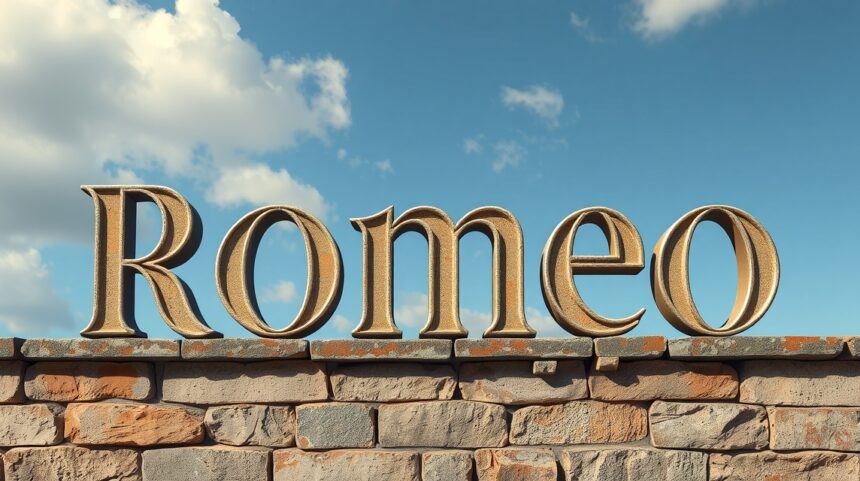 Rómeó név és jelentése, római származású, romantikus hangzású.