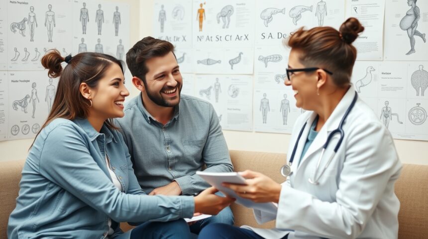 Pár beszélget szakértő orvossal a fogantatásról