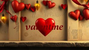 womensway 125 Valentin név és szív motívumok, szerelem ünnepe