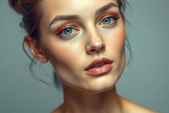 Ragyogó, természetes bőrszépítő smink arccal