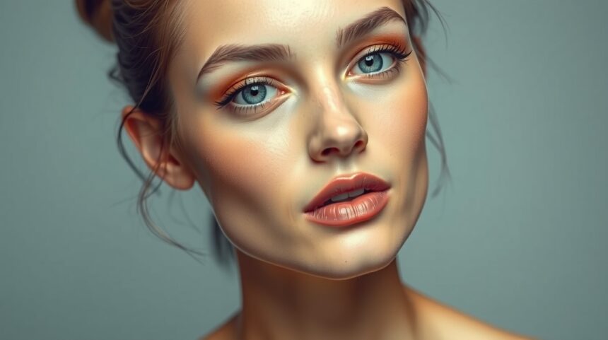 Ragyogó, természetes bőrszépítő smink arccal