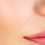 Bőr textúra és ajkak részletei, fontos a bőrápolásban