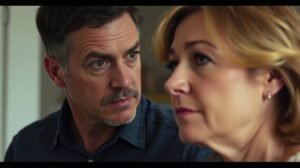 Párkapcsolati feszültség: férfi és nő mély beszélgetése.