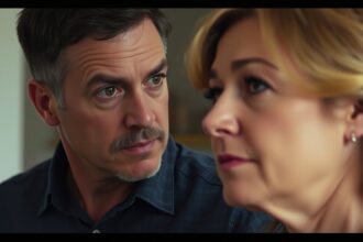 Párkapcsolati feszültség: férfi és nő mély beszélgetése.