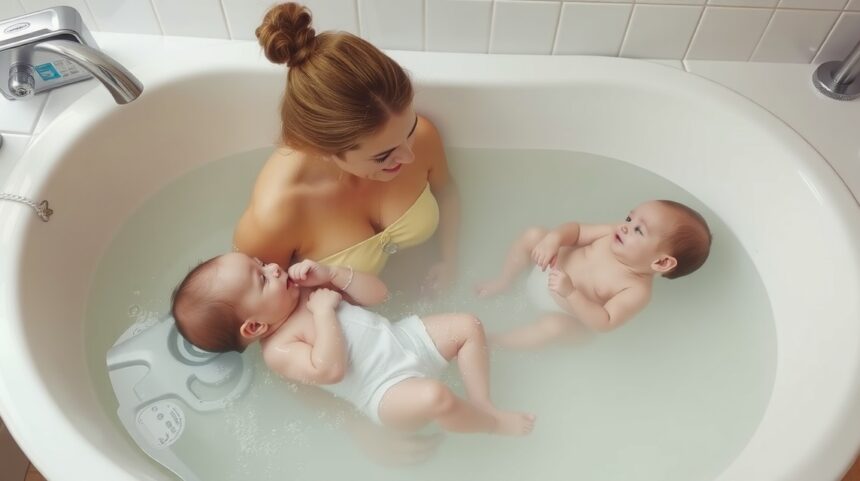 Baba első fürdése közös kádban: előnyök és hátrányok 1 Baba közös kádfürdő, erősíti a kötődést és biztonságos fürdetés