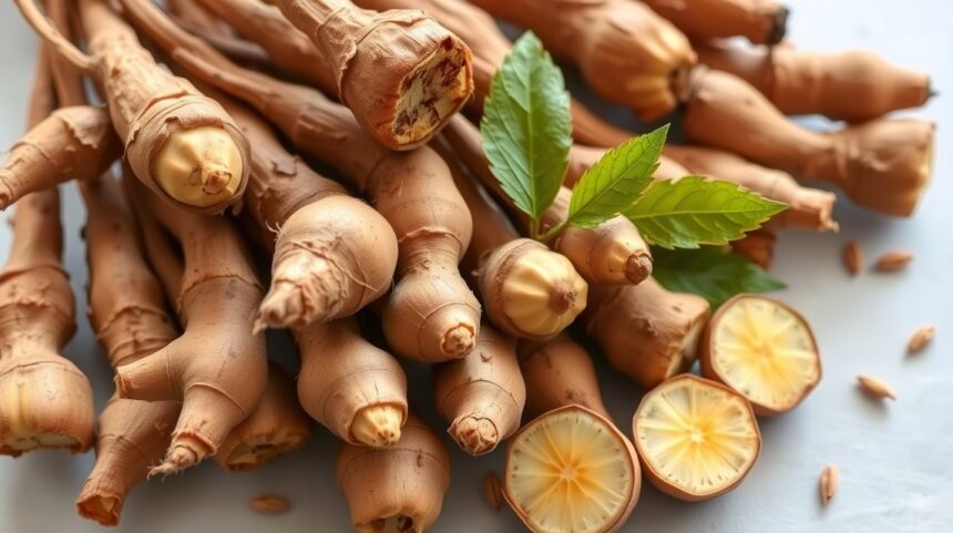 Miért érdemes ashwagandha gyökeret fogyasztani? 8 adaptogén hatás 1 Ashwagandha gyökér, természetes gyógymód a stressz csökkentésére.