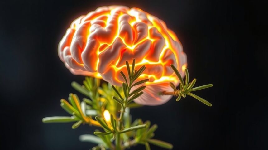 A rozmaring antioxidánsainak hatása a memóriára és a figyelemre 1 Rozmaring ág és fénylő agy szimbiózisa az egészségért