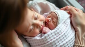 womensway 138 Két baba ölelése, az első örömteli pillanatok megörökítése.
