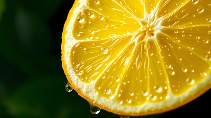 10 meglepő egészségügyi előny a citrommal kapcsolatban, amiről talán nem tudtál 1 Friss citromszelet cseppen a vízben, tápanyagokban gazdag gyümölcs