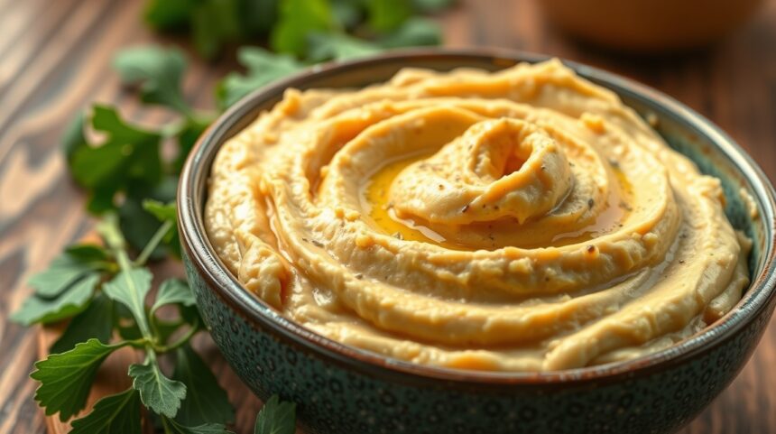 A házi hummusz előnyei: fehérjében gazdag és egészséges zsírokat tartalmaz 1 Házi hummusz egészséges zsírokkal és fehérjével.