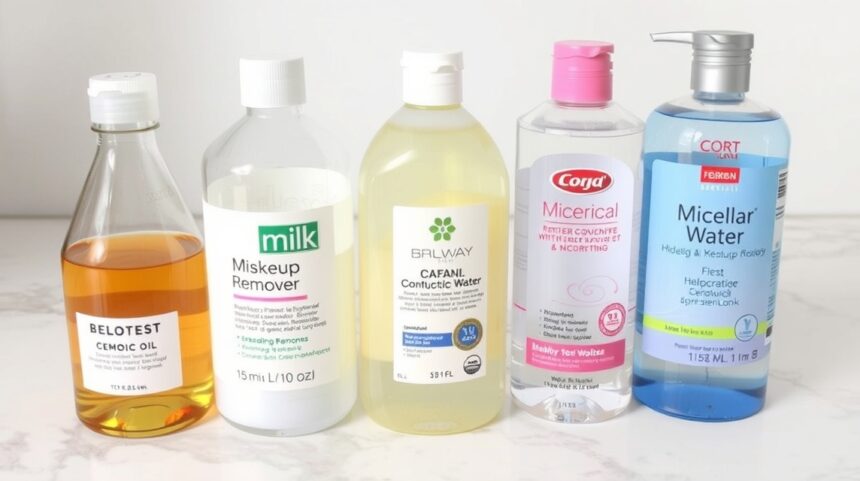 Összehasonlítás: Sminklemosó olajok, tejek és micellás vizek 1 Különböző sminklemosó olajok, tejek és micellás vizek.