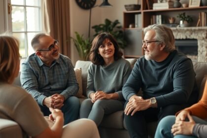 Közös barátok beszélgetése válás után, támogató kapcsolatok