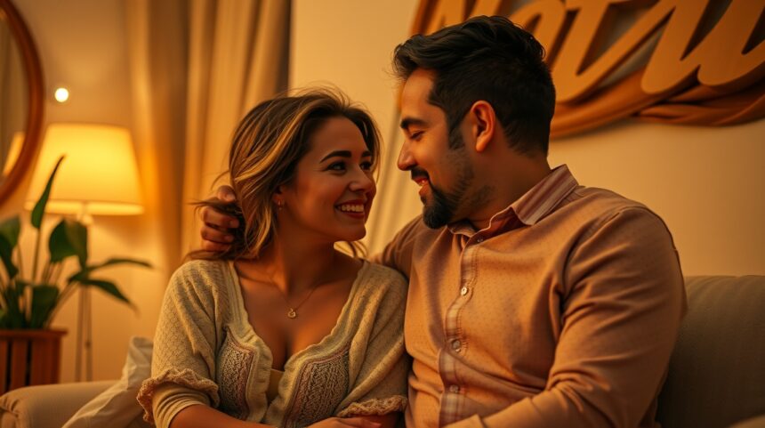 Hogyan beszélj őszintén az intimitásról? 1 Pár beszélgetés közben a kanapén, érzelmi intimitásban