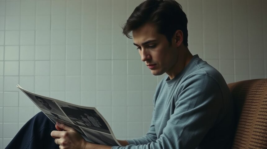 8 jel, hogy még nem lépett túl az exén a pszichológia szerint 1 Fiatal férfi, aki szomorúan néz egy folyóiratra, a múltjára gondolva.