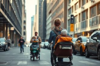 Babakocsi és hordozó a városban