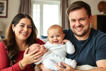 Családi fotózás bébi emlékekkel, boldog szülők és gyerekek