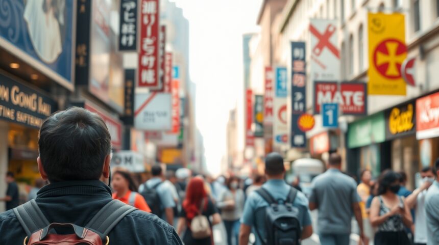 9 módszer, hogy felkeltsd a kiszemelted figyelmét, ha eddig figyelmen kívül hagyott 1 Férfi, aki a város forgalmas utcáján áll, érdekes reklámokkal körülvéve.