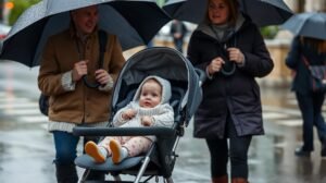 womensway 130 Baba első sétája esőben vízálló babakocsiban