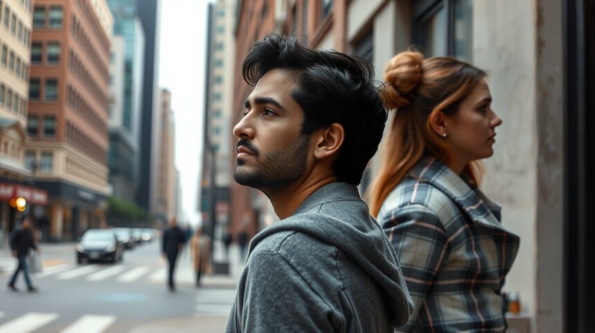 8 ok, amiért mindig érzelmileg távolságtartó férfiakat vonzol, és hogyan változtathatsz ezen 1 Emberpár az utcán, érzelmi távolságtartás bemutatása kapcsolatban.