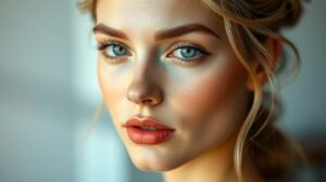 Természetes hatású smink erős fedéssel, szép bőrrel.