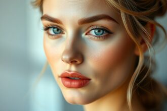 Természetes hatású smink erős fedéssel, szép bőrrel.