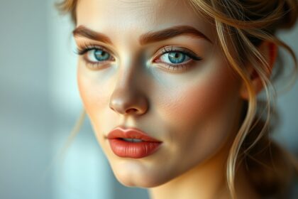 Természetes hatású smink erős fedéssel, szép bőrrel.